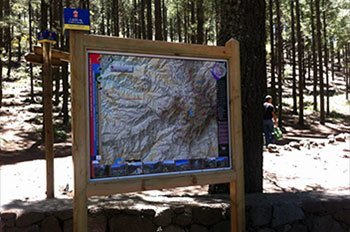 Map at Llanos de la Pez